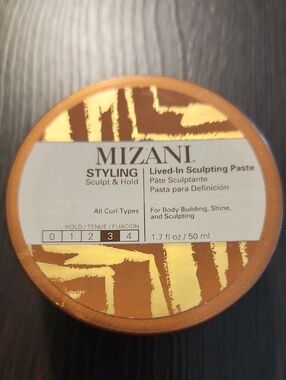 Mizani Lived-In Sculpting Paste — Brown & Gold Styling Paste